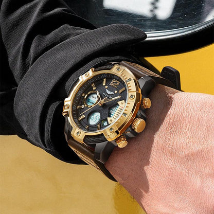 📢Hot Sale 60% OFF🔥Multifunctional Dual Display 3ATM Waterproof Men's Quartz Sports Watch