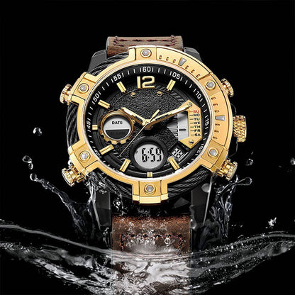 📢Hot Sale 60% OFF🔥Multifunctional Dual Display 3ATM Waterproof Men's Quartz Sports Watch